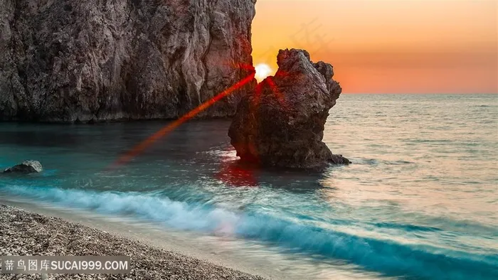 海景山崖壁纸