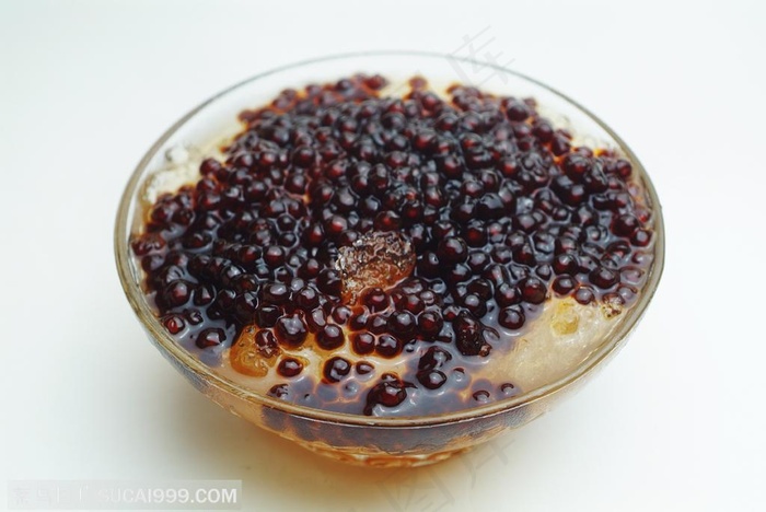 甜品店广告素材 珍珠果水晶刨冰冰品