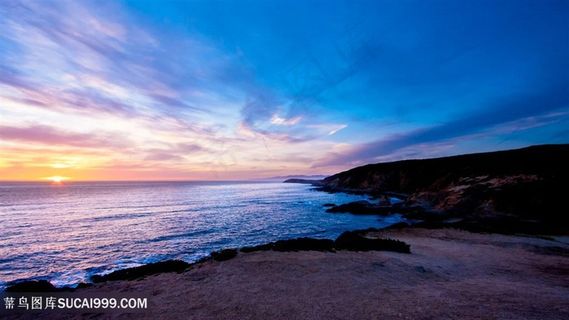 黄昏海边海景壁纸