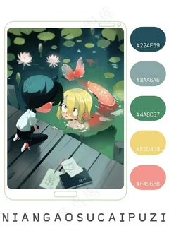 高质量插画配色色卡