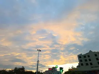 金色晚霞高清图