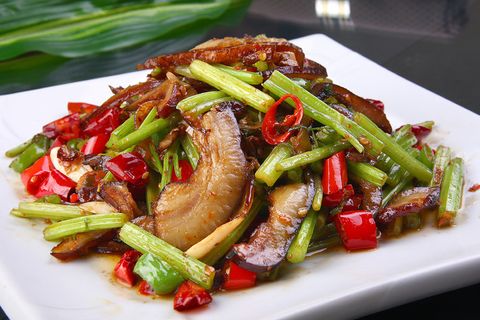 小炒腊猪脸 46份