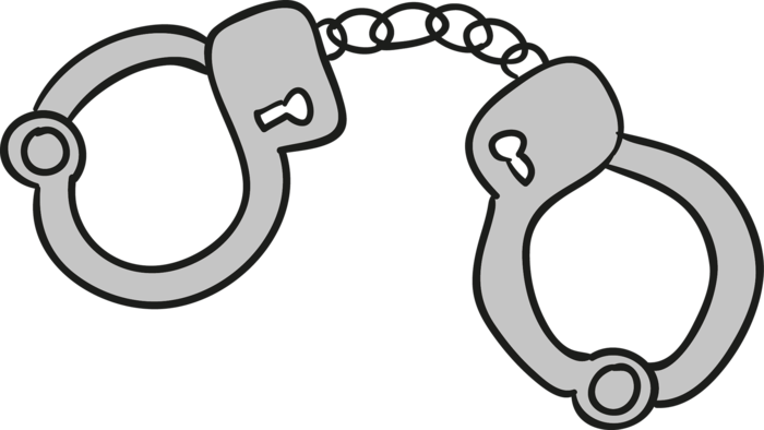 手铐灰色卡通