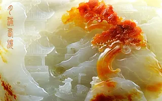 雕塑玉雕背景风景