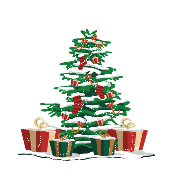 圣诞节平安夜圣诞树免扣素材圣诞元素