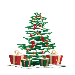 圣诞节平安夜圣诞树免扣素材圣诞元素