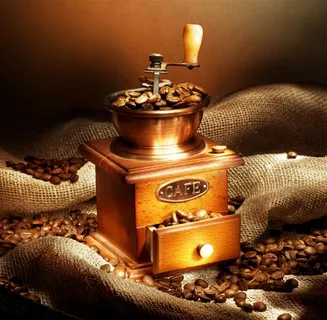 精品咖啡磨豆机咖啡图片素材