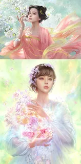2款武媚娘传奇唯美人物手绘