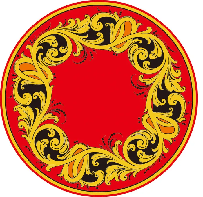 中式传统花朵纹样ai矢量模版下载