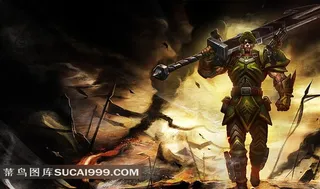 LOL 英雄联盟 游戏人物 德玛西亚皇子 嘉文四世 孤胆英豪皮肤 高清壁纸