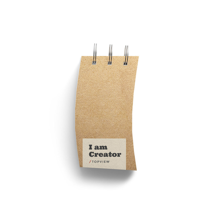 竖着记事本vi样机免抠png素材