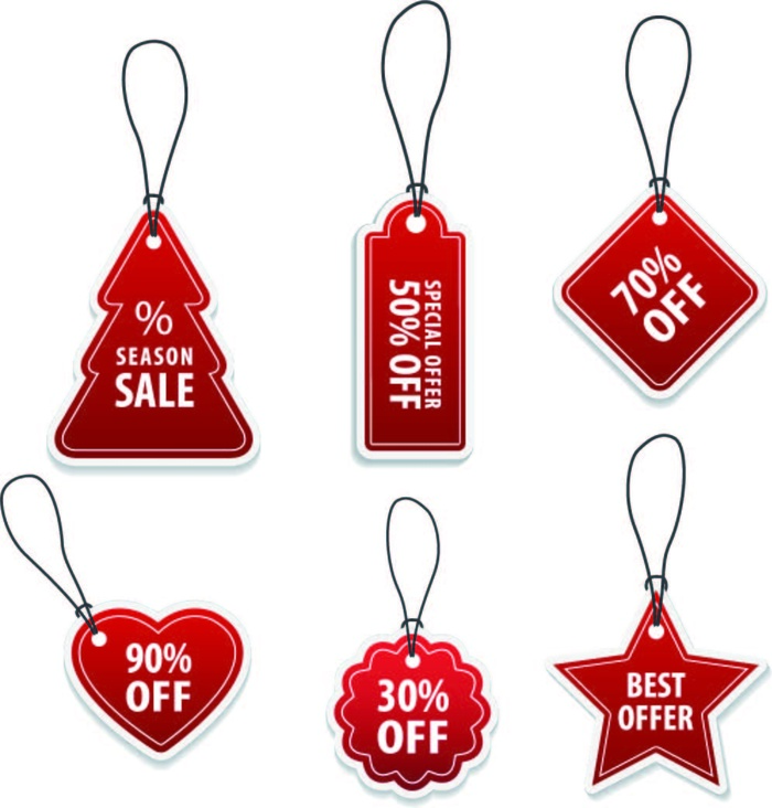 免抠促销吊牌标签