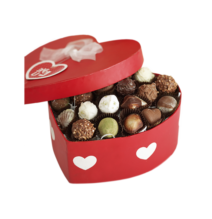 红色盒装巧克力
