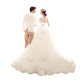 婚纱卡通人物婚礼白纱结婚婚纱摄影手绘