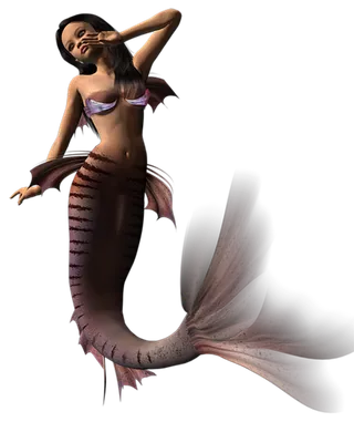 03 (14)免抠 设计 元素 二次元 3d 美人鱼