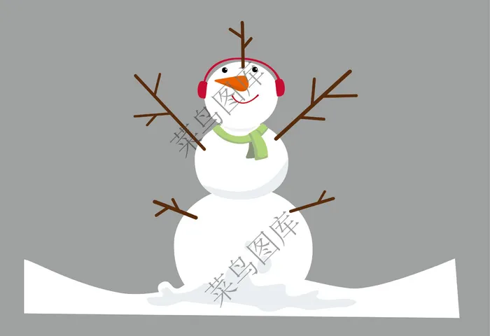 雪人矢量图ai矢量模版下载