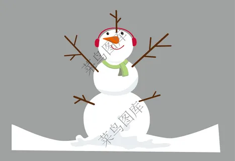 雪人矢量图