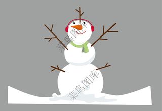 雪人矢量图