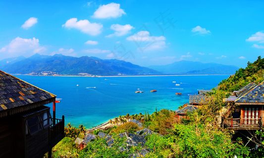 三亚陵水海景鸟瞰图 三亚陵水海景鸟瞰图