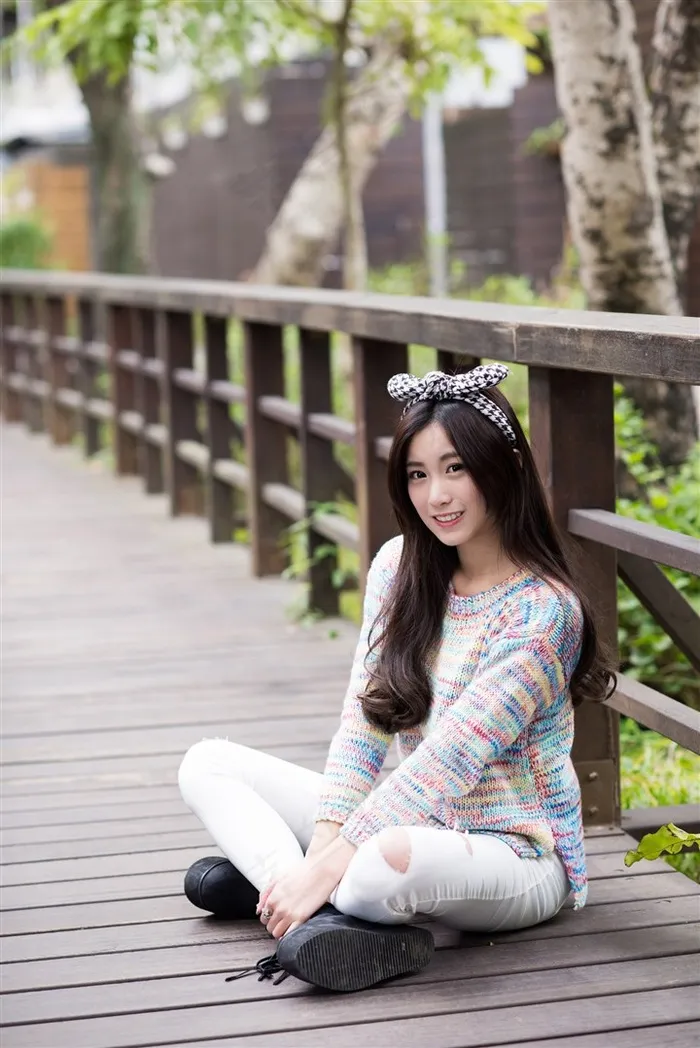邻家女孩靓丽美女张楚珊摄影素材
