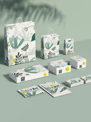 包装智能贴图样机VI效果PSD素材