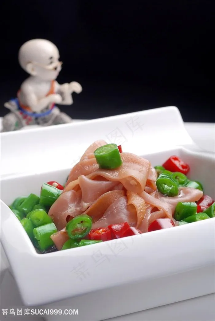 道具鹅肠中华美食摄影图