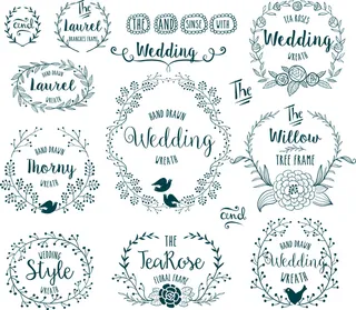 欧式复古线条边框花纹AI矢量LOGO角框花边分割线设计PSD卡片素材