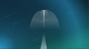 浪漫流星ppt模板