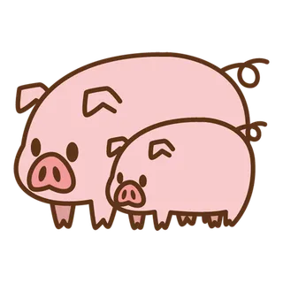 小猪可爱卡通