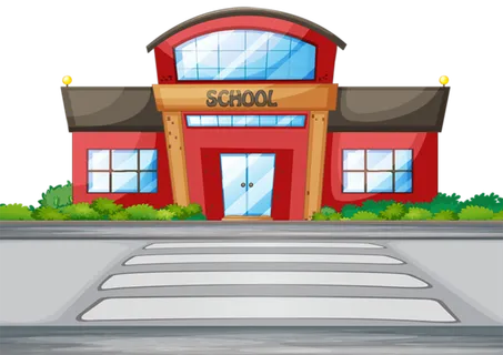 校园橘色卡通简笔少儿兴趣班