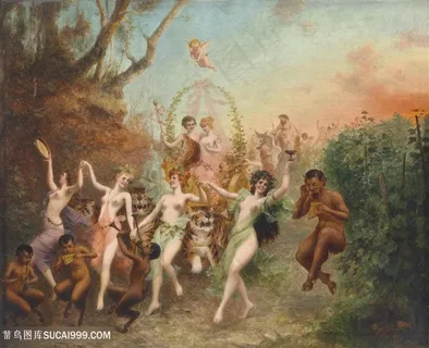 人物风景油画图片