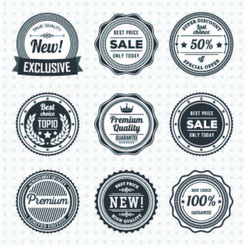 免抠标签矢量素材