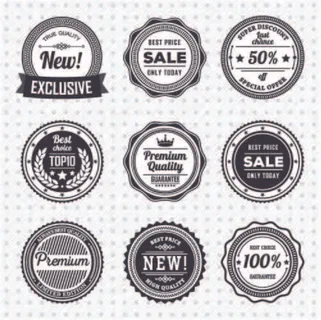 免抠标签矢量素材