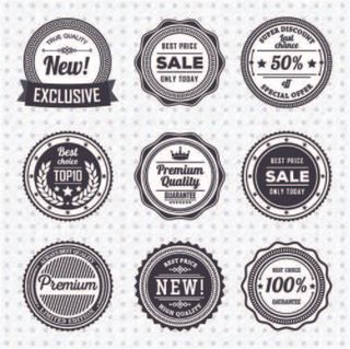 免抠标签矢量素材