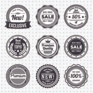 免抠标签矢量素材