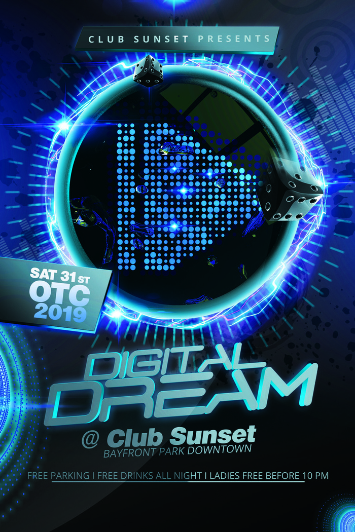 炫彩数码梦想科幻科技海报