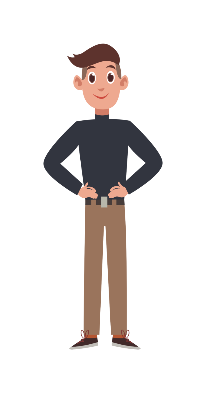 商务 人士 掐腰 站着