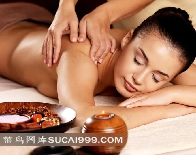女性SPA按摩高清摄影图片