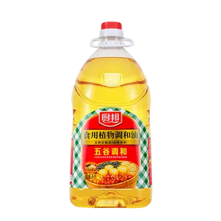 厨邦五谷调和油5升超市商品白底图免抠实物摄影png格式图片透明底