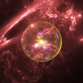 元宇宙世界天空背景墙风景