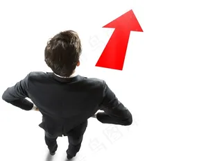 箭头和商务人物高清素材图片