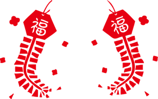 红色烟花爆竹免扣素材