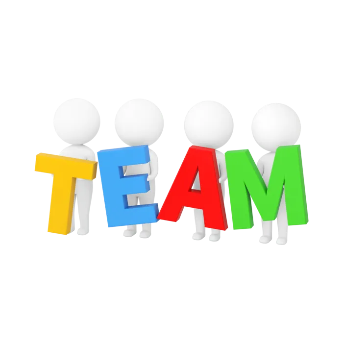 3D商务小人合作火柴人办公白领团队小黑人元素PNG设计素材模板