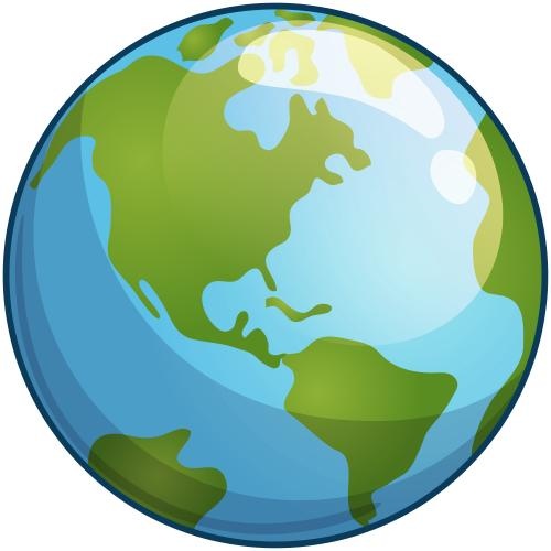 地球仪 PNG免抠(500x500)