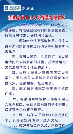 消防监控中心火灾报警处理程序psd模版下载