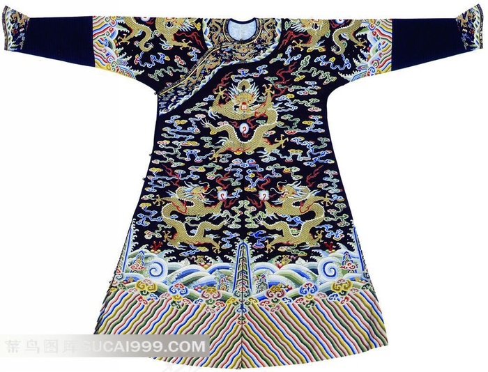 清代满族龙纹图案服饰
