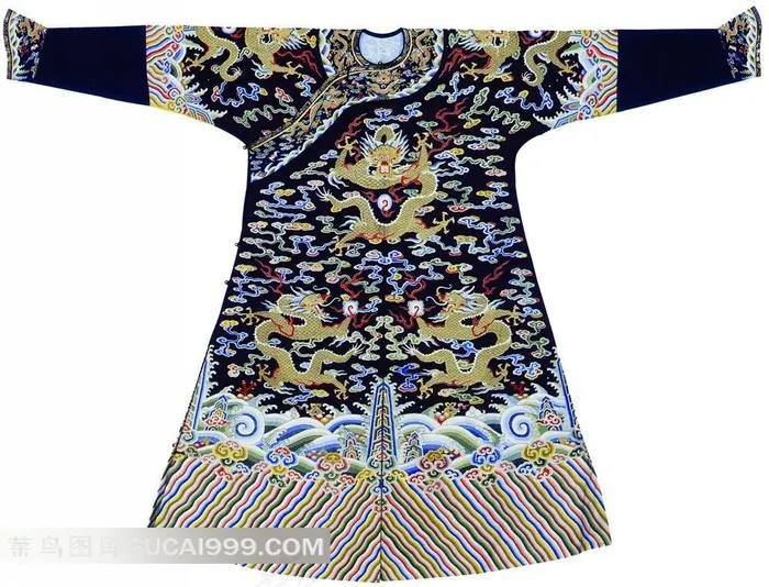 清代满族龙纹图案服饰