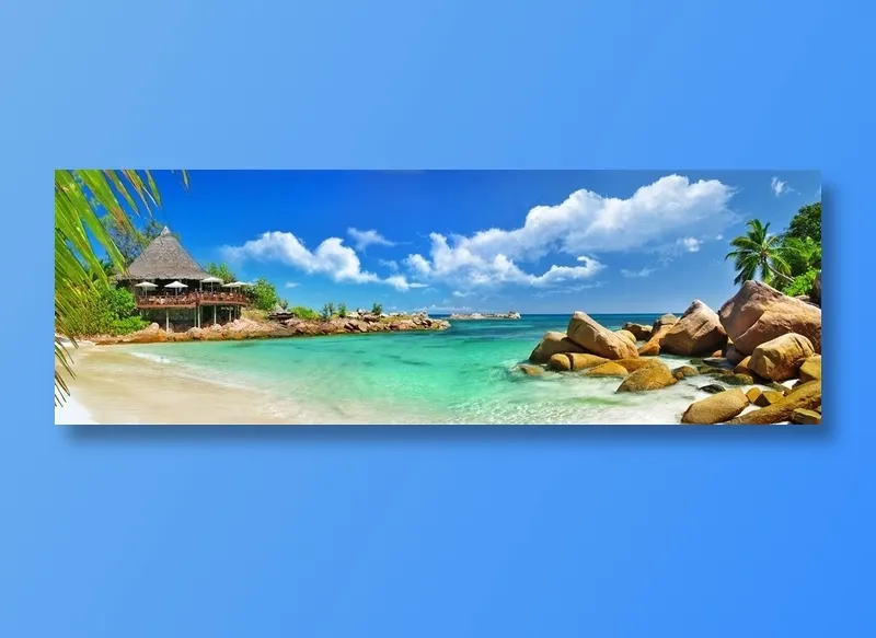 唯美的海岸景色