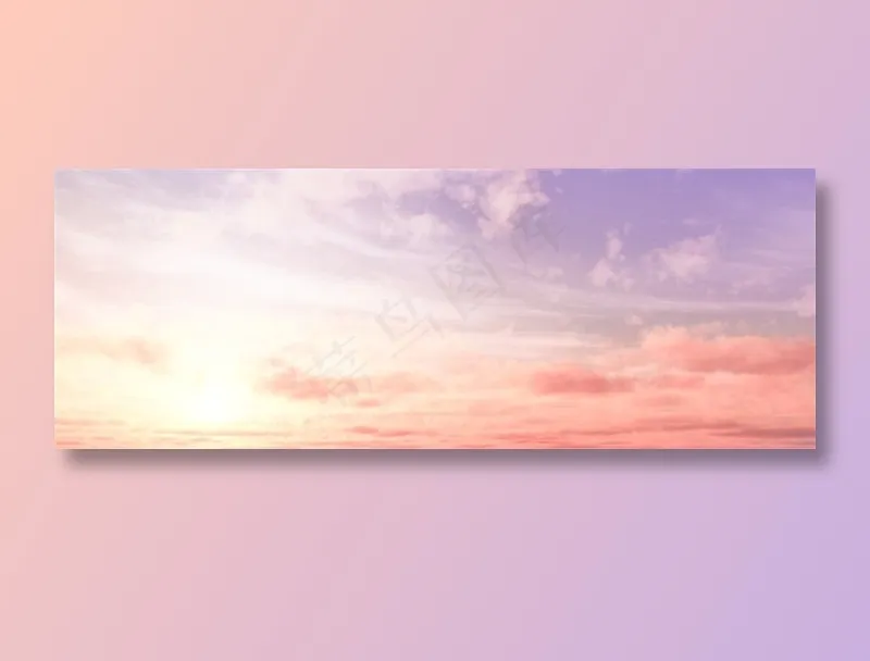 美丽晚霞风景