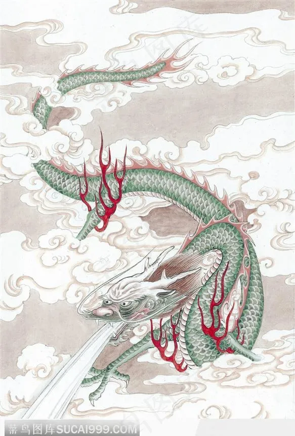 水墨画龙